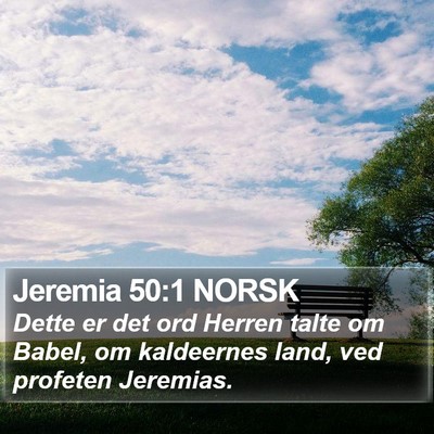 Jeremia 50:1 NORSK Bible Verse Image