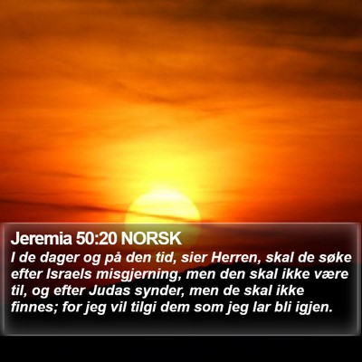 Jeremia 50:20 NORSK Bible Verse Image
