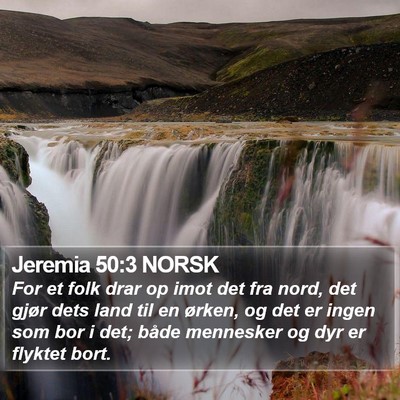 Jeremia 50:3 NORSK Bible Verse Image