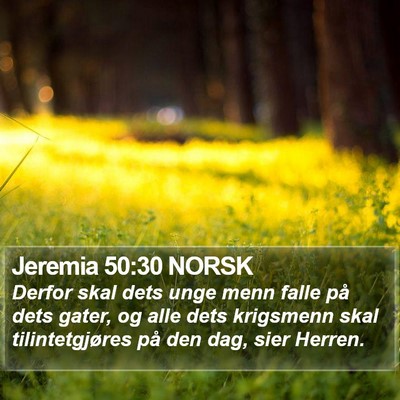 Jeremia 50:30 NORSK Bible Verse Image
