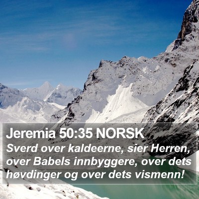 Jeremia 50:35 NORSK Bible Verse Image