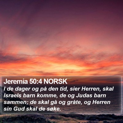 Jeremia 50:4 NORSK Bible Verse Image