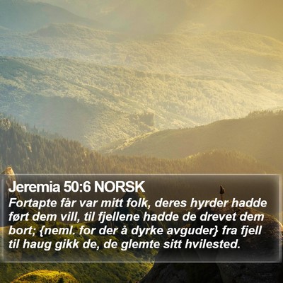 Jeremia 50:6 NORSK Bible Verse Image