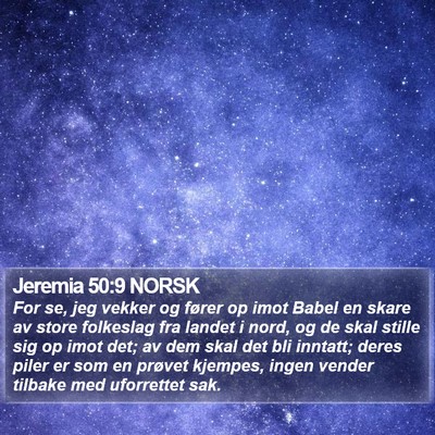 Jeremia 50:9 NORSK Bible Verse Image