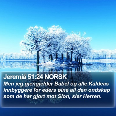 Jeremia 51:24 NORSK Bible Verse Image