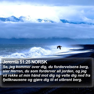 Jeremia 51:25 NORSK Bible Verse Image