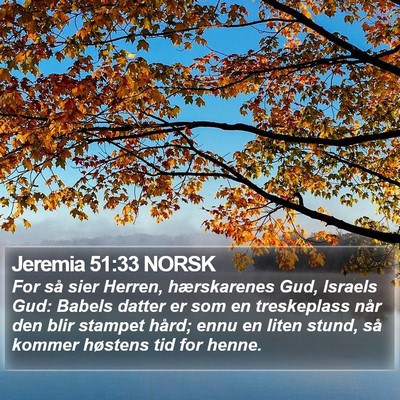 Jeremia 51:33 NORSK Bible Verse Image