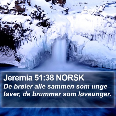 Jeremia 51:38 NORSK Bible Verse Image