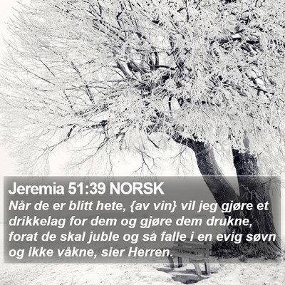 Jeremia 51:39 NORSK Bible Verse Image