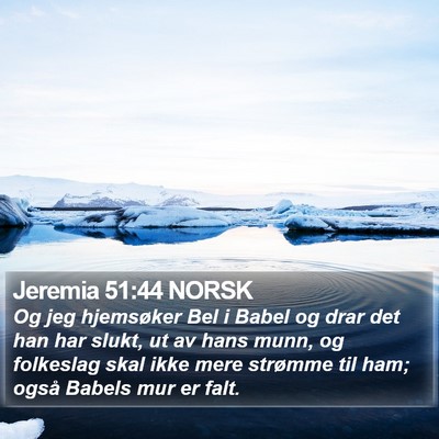 Jeremia 51:44 NORSK Bible Verse Image