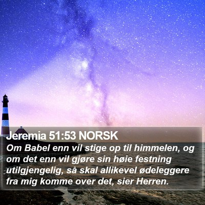 Jeremia 51:53 NORSK Bible Verse Image