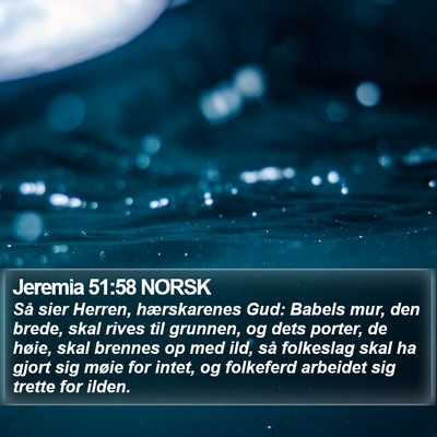 Jeremia 51:58 NORSK Bible Verse Image