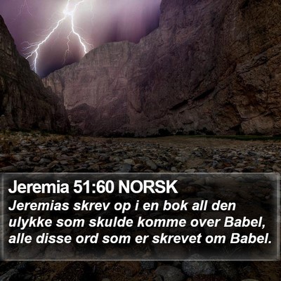 Jeremia 51:60 NORSK Bible Verse Image