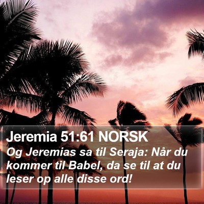 Jeremia 51:61 NORSK Bible Verse Image