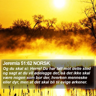Jeremia 51:62 NORSK Bible Verse Image