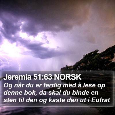 Jeremia 51:63 NORSK Bible Verse Image