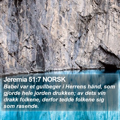Jeremia 51:7 NORSK Bible Verse Image