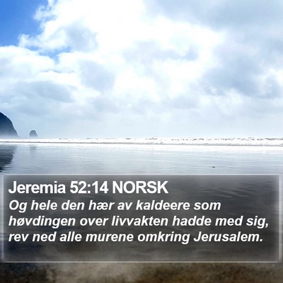 Jeremia 52:14 NORSK Bible Verse Image