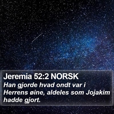 Jeremia 52:2 NORSK Bible Verse Image
