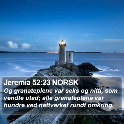 Jeremia 52:23 NORSK Bible Verse Image