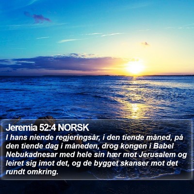 Jeremia 52:4 NORSK Bible Verse Image