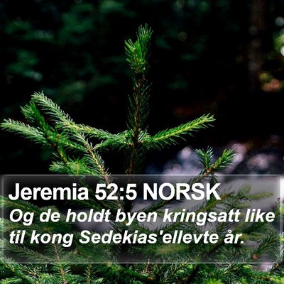 Jeremia 52:5 NORSK Bible Verse Image