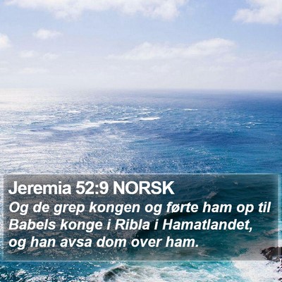 Jeremia 52:9 NORSK Bible Verse Image