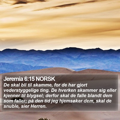 Jeremia 6:15 NORSK Bible Verse Image