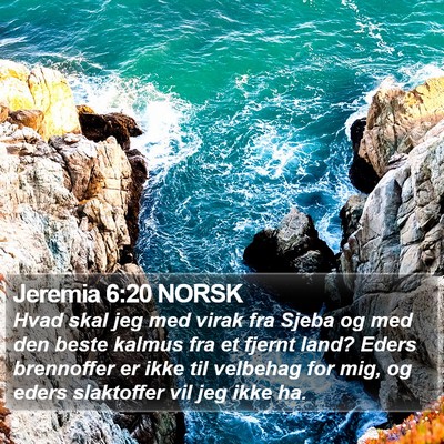 Jeremia 6:20 NORSK Bible Verse Image