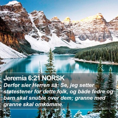 Jeremia 6:21 NORSK Bible Verse Image