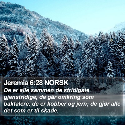Jeremia 6:28 NORSK Bible Verse Image