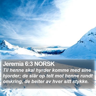 Jeremia 6:3 NORSK Bible Verse Image