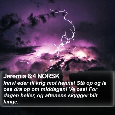 Jeremia 6:4 NORSK Bible Verse Image