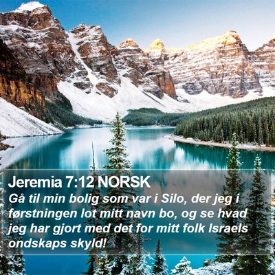 Jeremia 7:12 NORSK Bible Verse Image