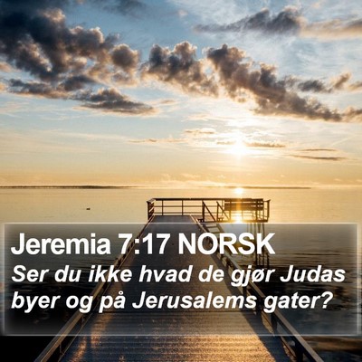 Jeremia 7:17 NORSK Bible Verse Image