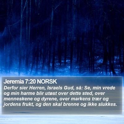 Jeremia 7:20 NORSK Bible Verse Image
