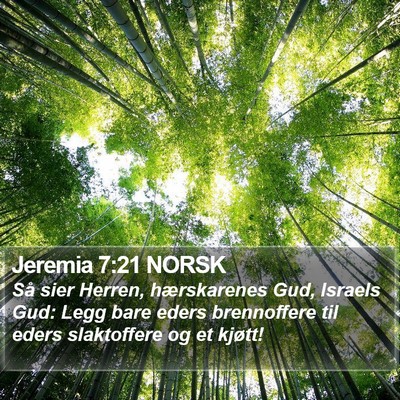 Jeremia 7:21 NORSK Bible Verse Image