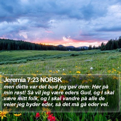 Jeremia 7:23 NORSK Bible Verse Image