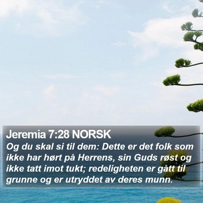 Jeremia 7:28 NORSK Bible Verse Image