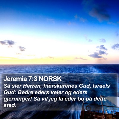 Jeremia 7:3 NORSK Bible Verse Image