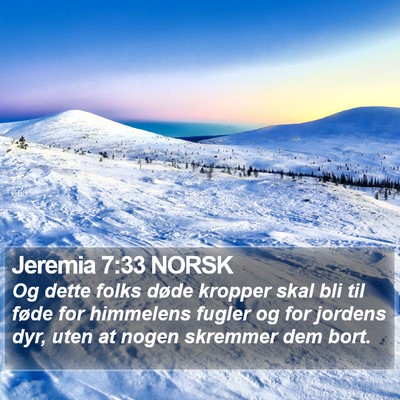 Jeremia 7:33 NORSK Bible Verse Image
