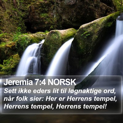 Jeremia 7:4 NORSK Bible Verse Image
