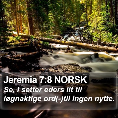 Jeremia 7:8 NORSK Bible Verse Image