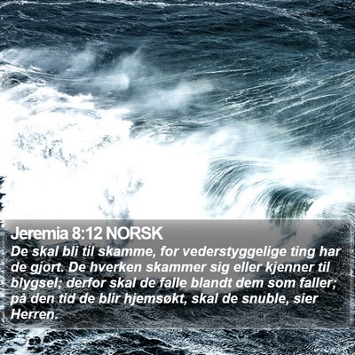 Jeremia 8:12 NORSK Bible Verse Image