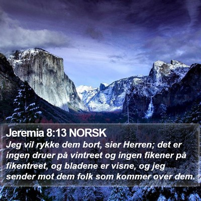 Jeremia 8:13 NORSK Bible Verse Image