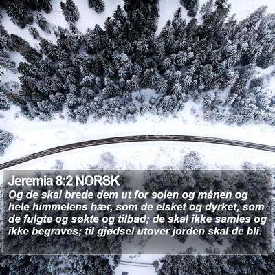 Jeremia 8:2 NORSK Bible Verse Image