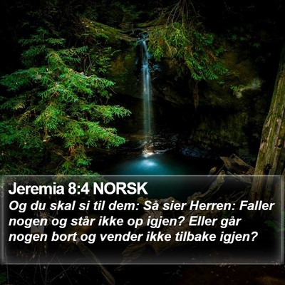 Jeremia 8:4 NORSK Bible Verse Image