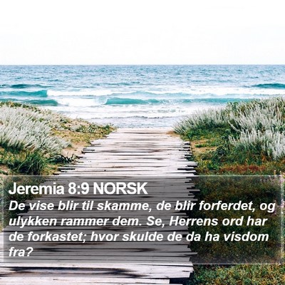 Jeremia 8:9 NORSK Bible Verse Image