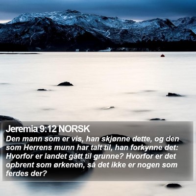Jeremia 9:12 NORSK Bible Verse Image