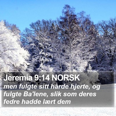 Jeremia 9:14 NORSK Bible Verse Image